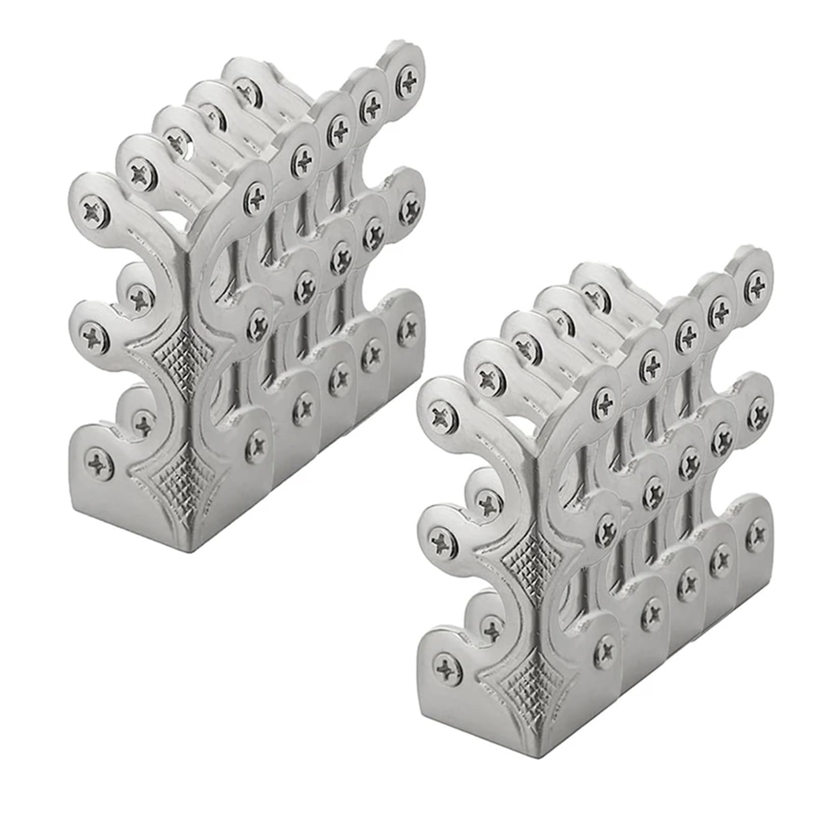 Lqrctry Silver Brass Baseboard Corner Protectors
