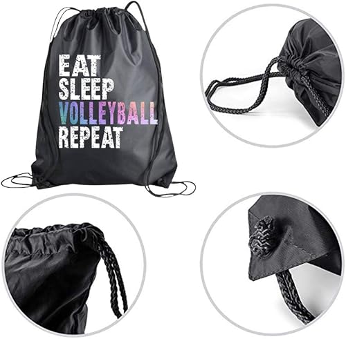 Miniatura 2 de Bolsa de voleibol con cordón para niñas, mochila de repetición de voleibol, regalo de jugador de voleibol, mochila deportiva para adolescentes,