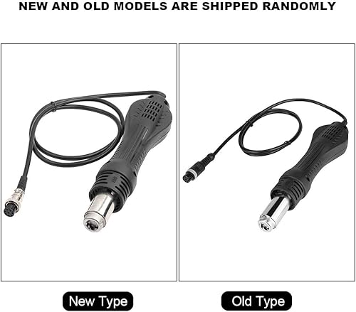 Miniatura 8 de Jeanoko Pistola de soldadura de aire caliente Mango de alta resistencia Reemplazo de pistola de aire caliente Handpiece para 858 858D 8858 8586 878