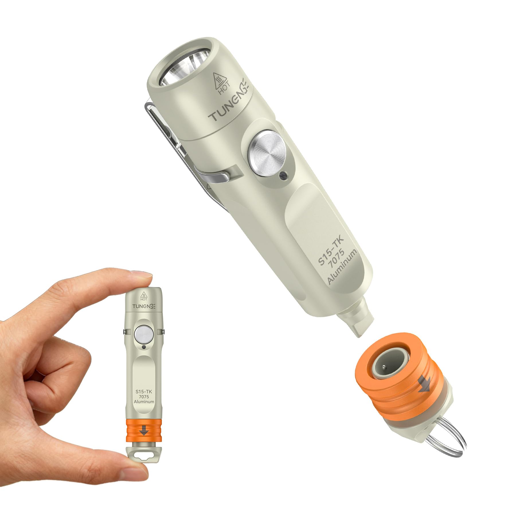 Amazon.co.jp: S15-TK 650Lm 充電式 EDC キーチェーン 懐中電灯