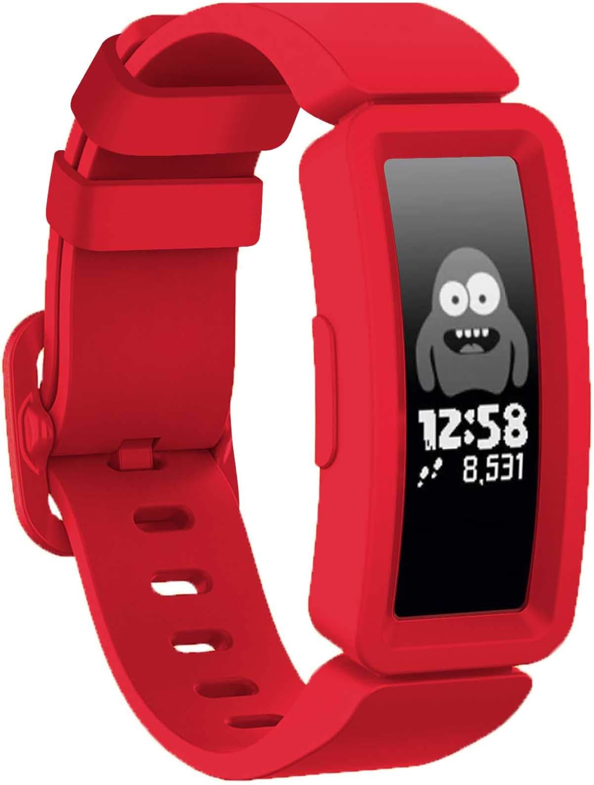Compatible with Fitbit Ace 2 Bands for Kids 6+, Soft Silicone Waterproof Bracelet Accessories Sport Strap Boys Girls bands Compatible for Fitbit Ace 2
