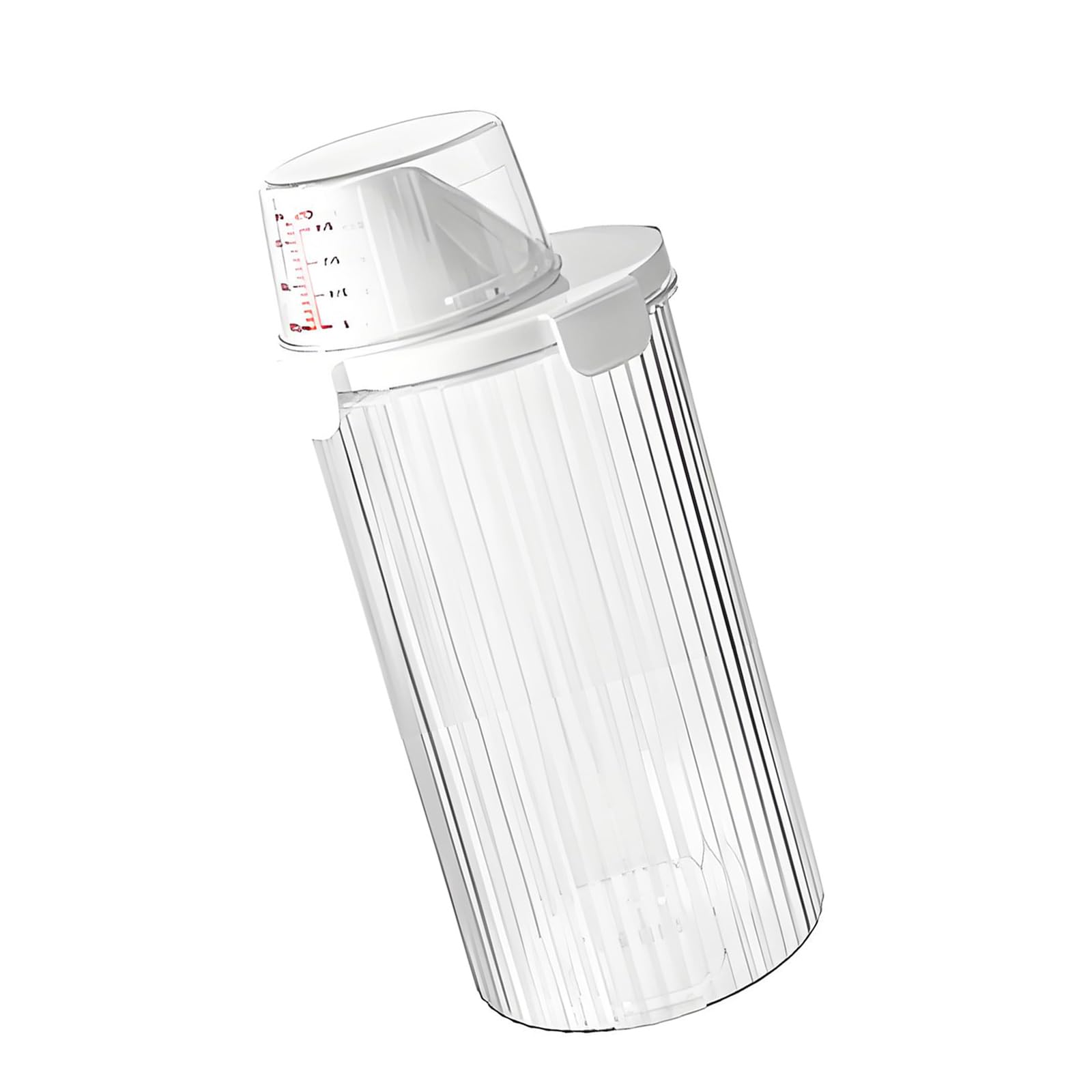 Qusinfc Food Grade Storage Canister with Clear Body for Easy Content Identification Clear Canisters