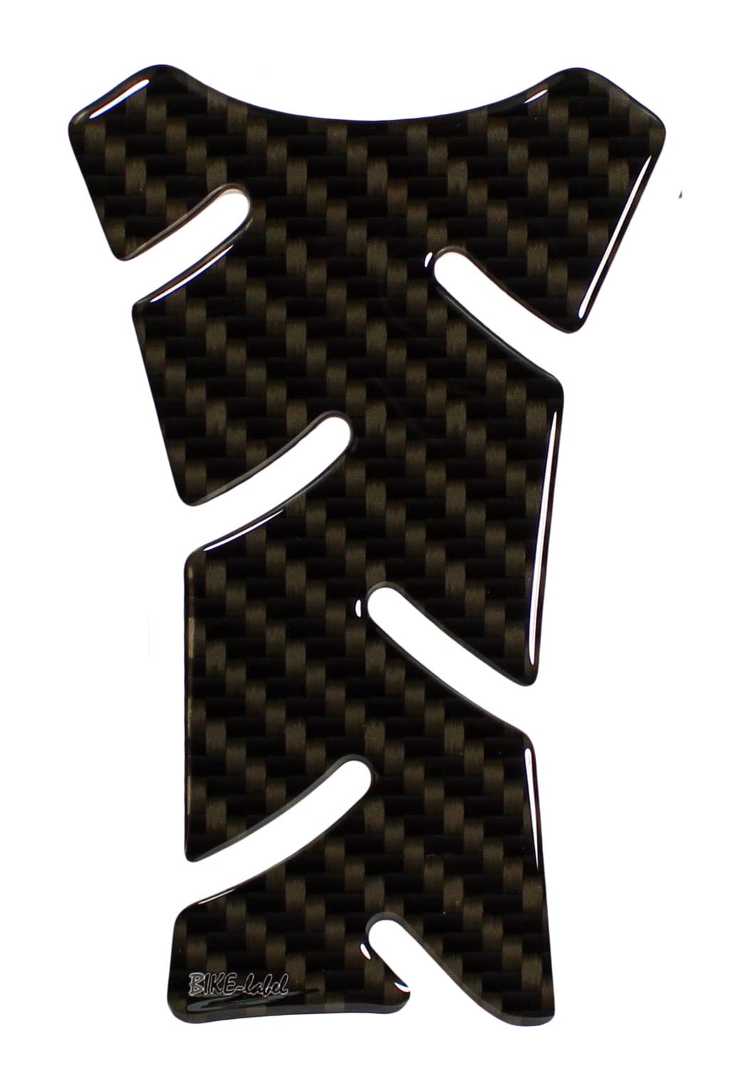 BIKE-label Adesivo per serbatoio 3D per moto, effetto carbonio stampato, nero X502981