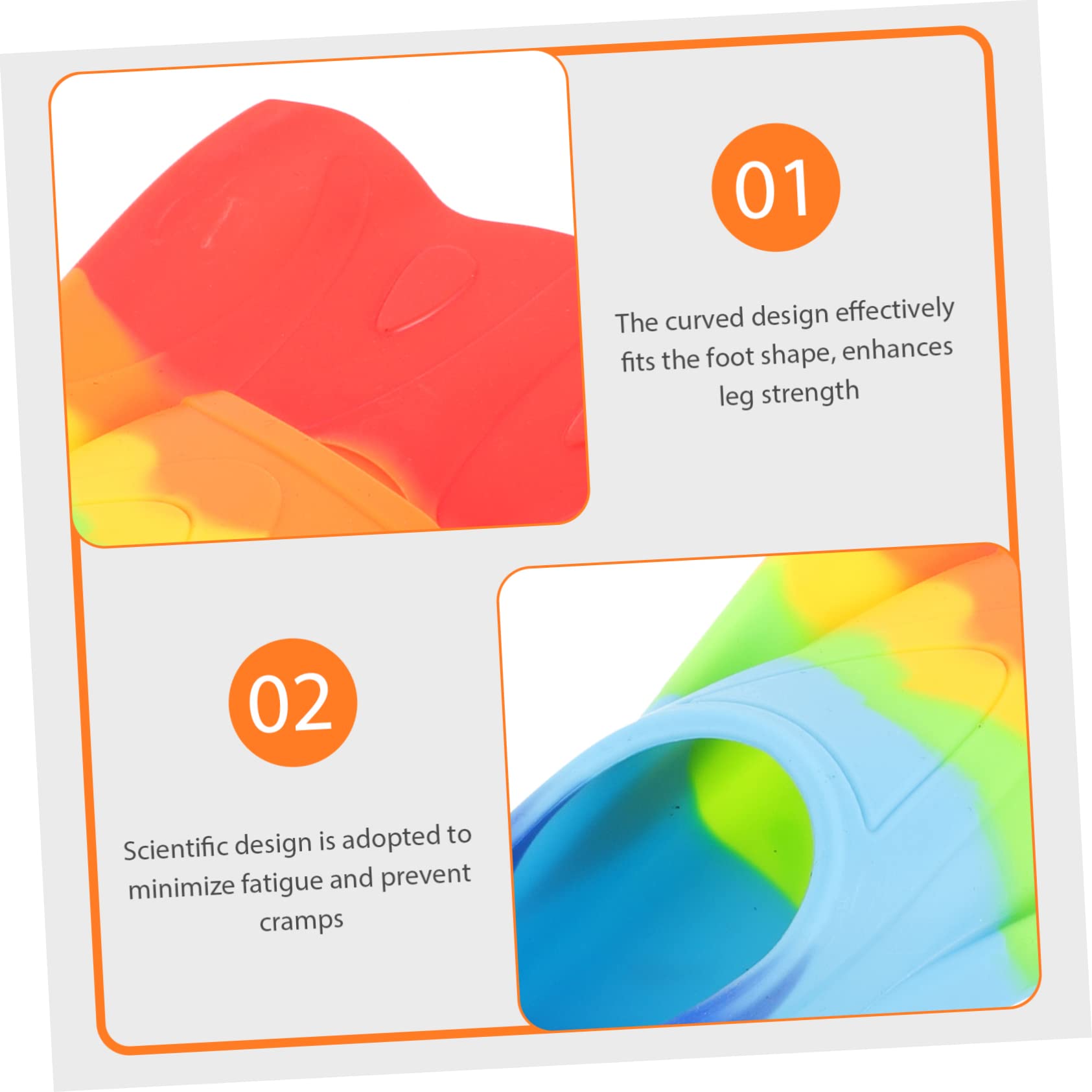 Toyvian 1 per Silicone per Accessorio per Allenamento Leggere Snorkeling e Immersioni Xxs Colorazioni