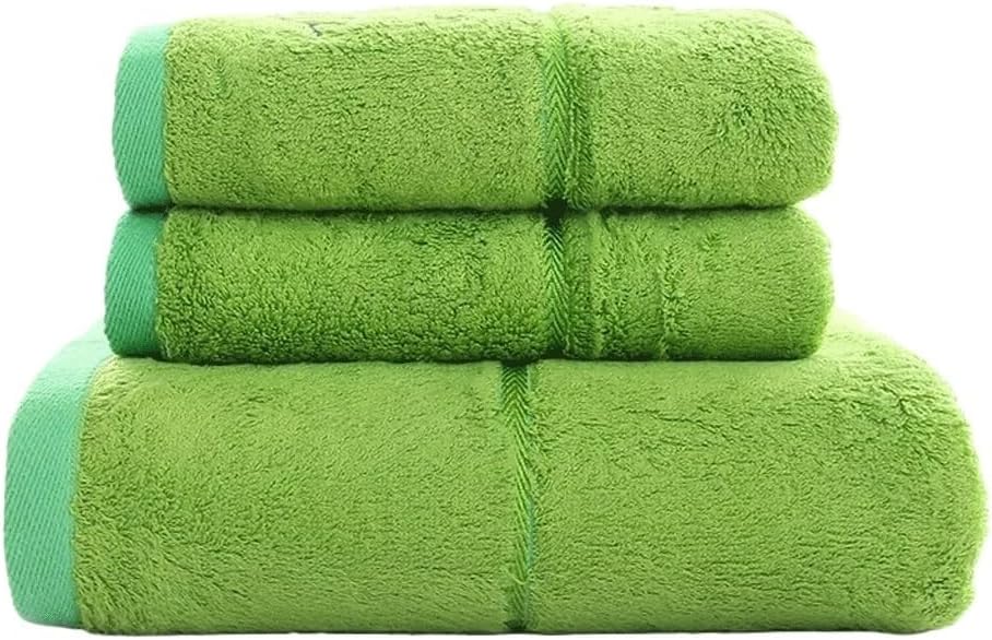 3PCS Fiber Bath Towel Set Thick Home Soft Quick Absorption Hand Towel