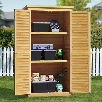 Bealife 63.2" Outdoor Storage Cabinet with Double Doors