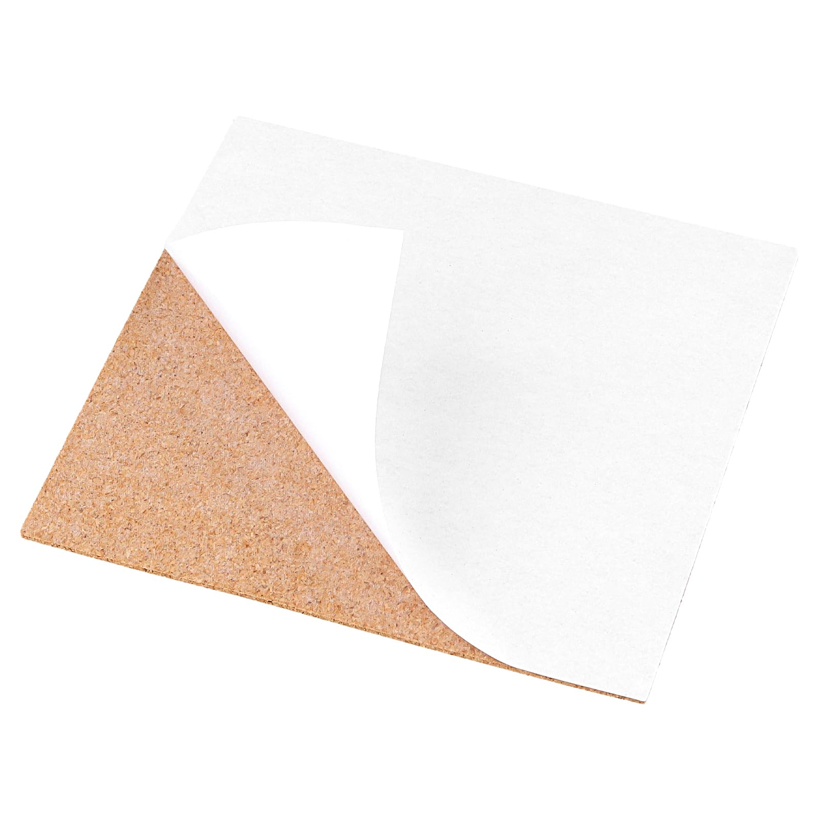 FUNSUEI Sottobicchieri in Sughero 15x15 cm 2 mm per Tazze da Caffè Vino Tè autoadesivi