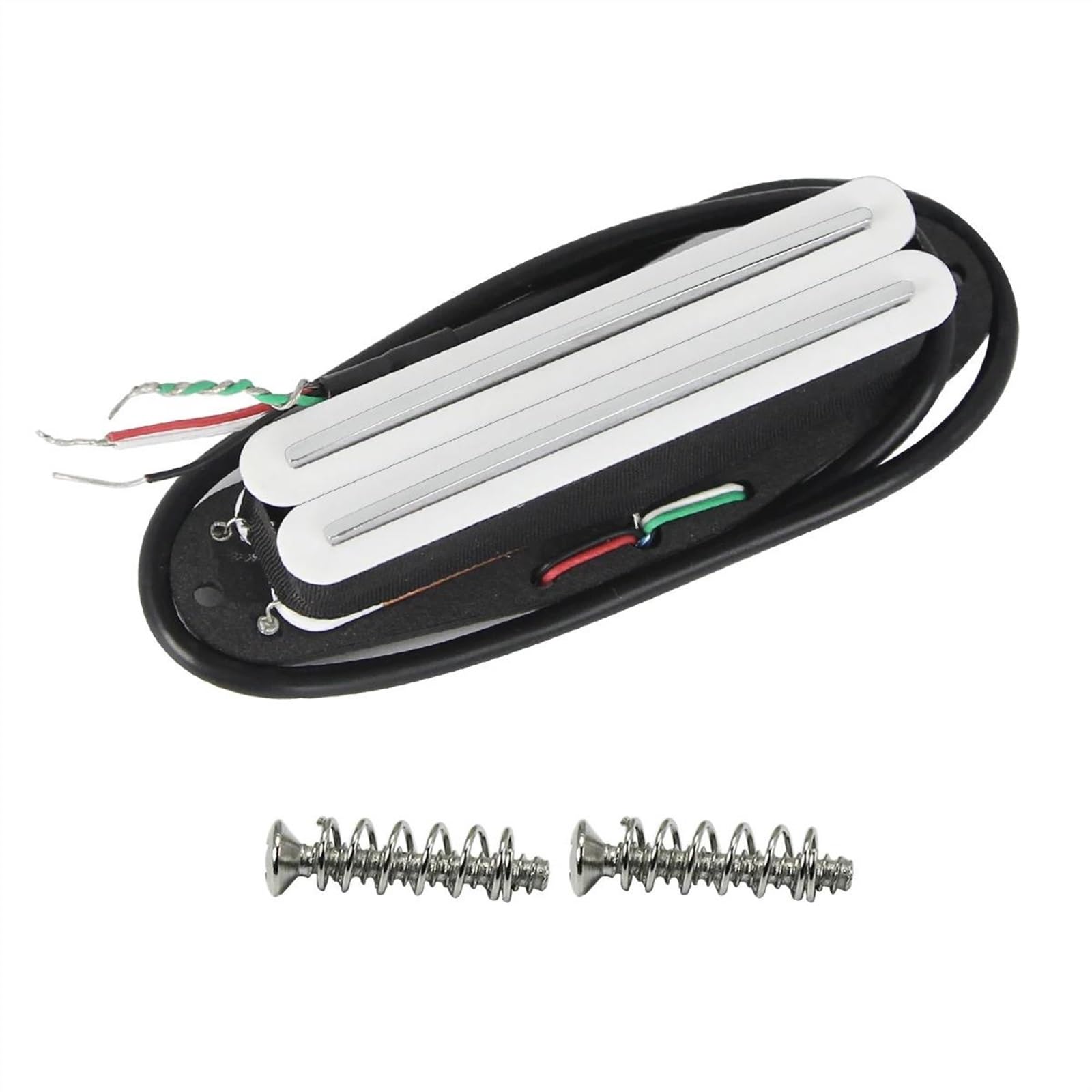E-Gitarre Pickups Set 3PCS Alnico 5 Dual Rails Pickup Single Coil Humbucker Pickups Set Weiß Für SSH HSS Elektrische Gitarre Teile
