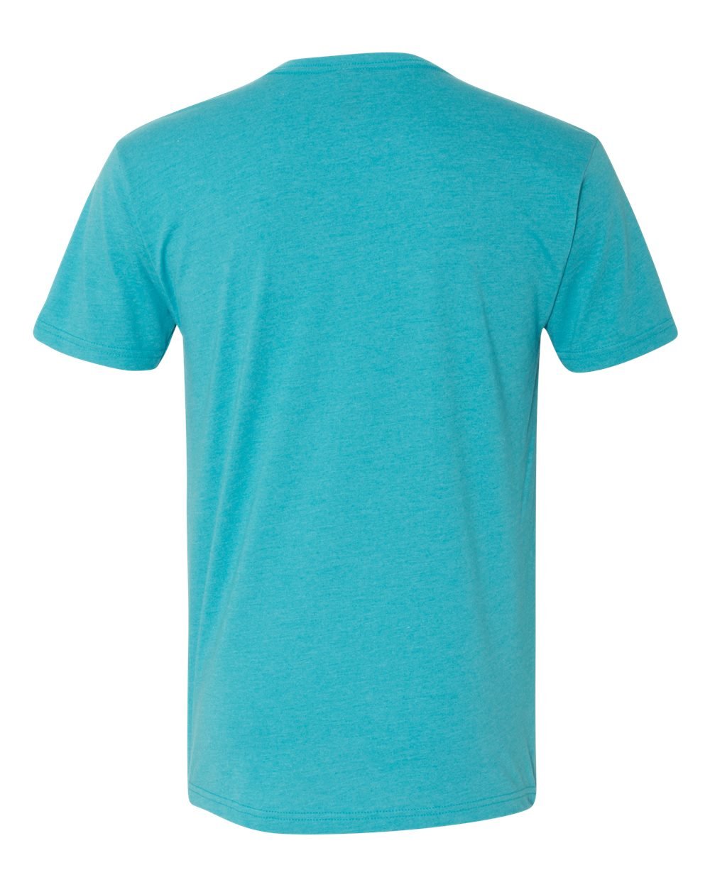 Next Level Fitted CVC V-Neck T-Shirt - 60% Cotton/40% Polyester, Turquoise, Sizes S-2XL