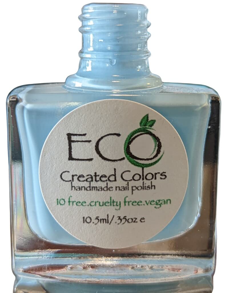 Sky High Blue Nail Polish Cruelty Free Vegan Polish by Eco
