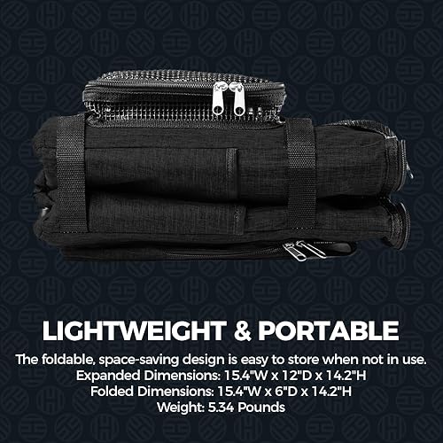 Miniatura 5 de Halo 28L Hybrid Cooler & Warmer Bag  Electric Travel Cooler, Collapsible for Easy Storage, Keep Drinks Cold & Food Warm, Ice Free Cooling, Includes