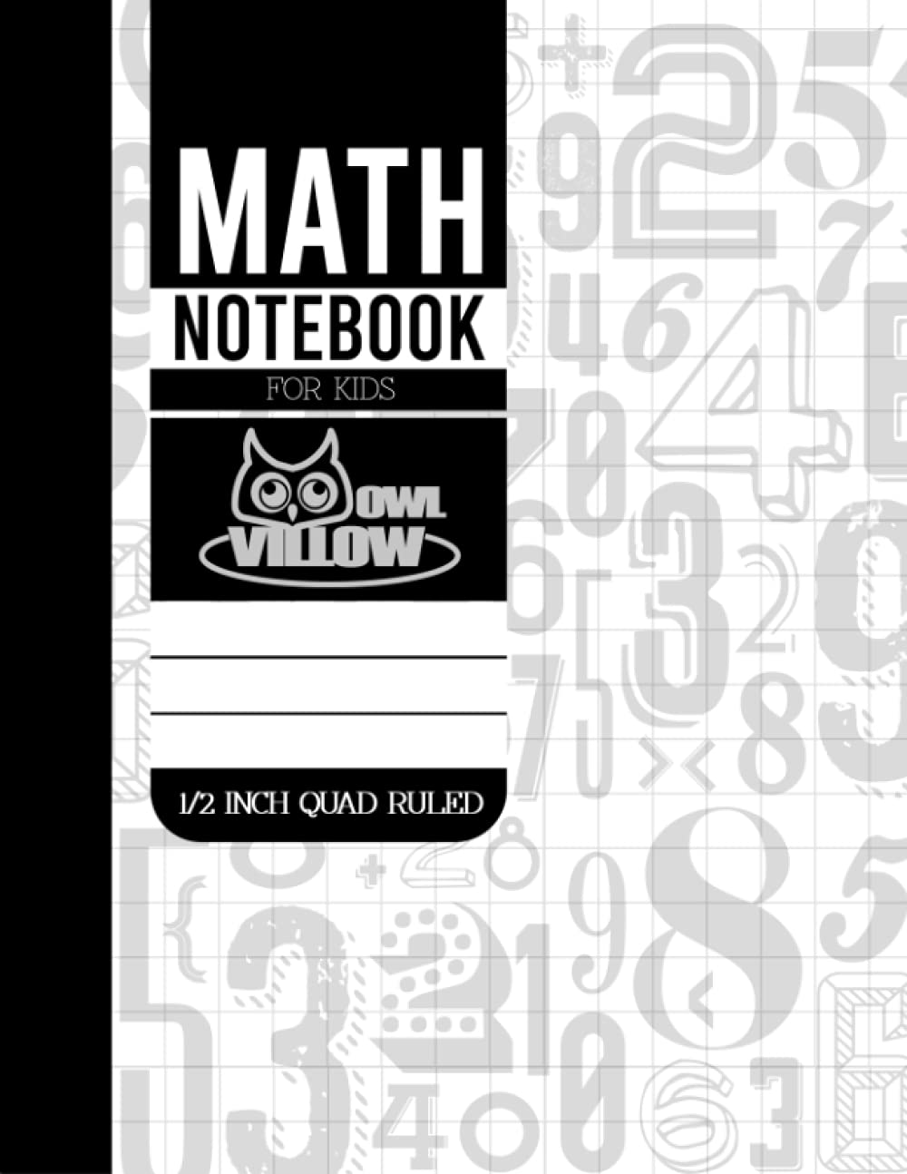 Math Notebook For Kids: 1/2 Inch Squares Lined Graph Paper Math Composition Notebook