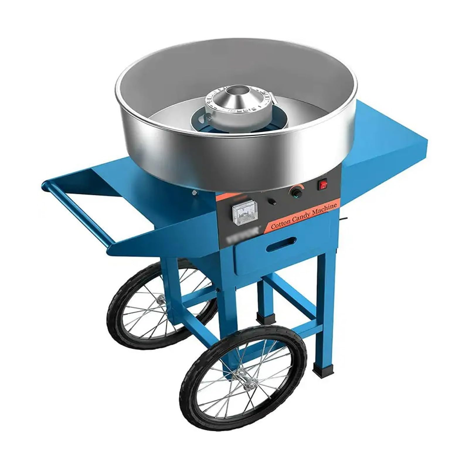 MYUYEE Commercial Cotton Candy Machine,Cart Stainless Steel Floss Maker For Parties, Events, Festivals, And Concessions,Perfect Family Fun!