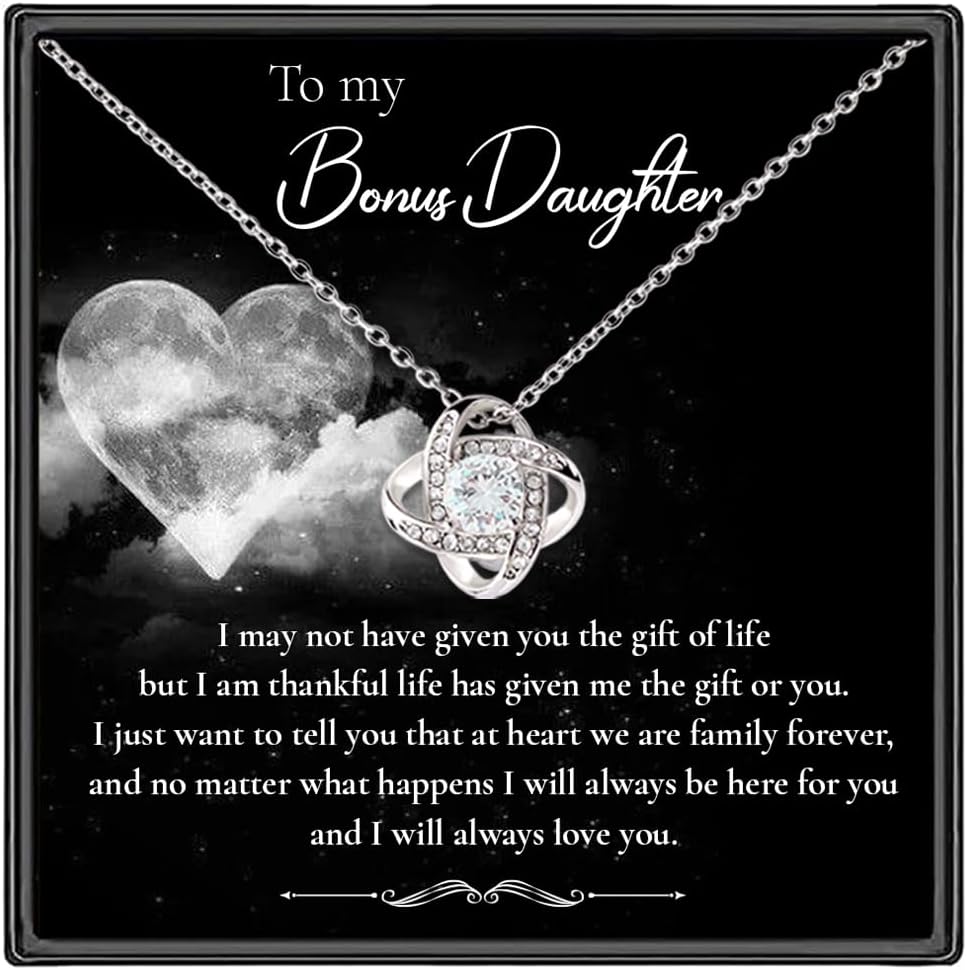 Bonus Daughter necklace Bonus Daughter Gift Step Daughter Gift Stepdaughter Necklace Stepdaughter Gifts from Bonus Mom To My Bonus Daughter Gift Ideas For Christmas Birthday Wedding Graduation