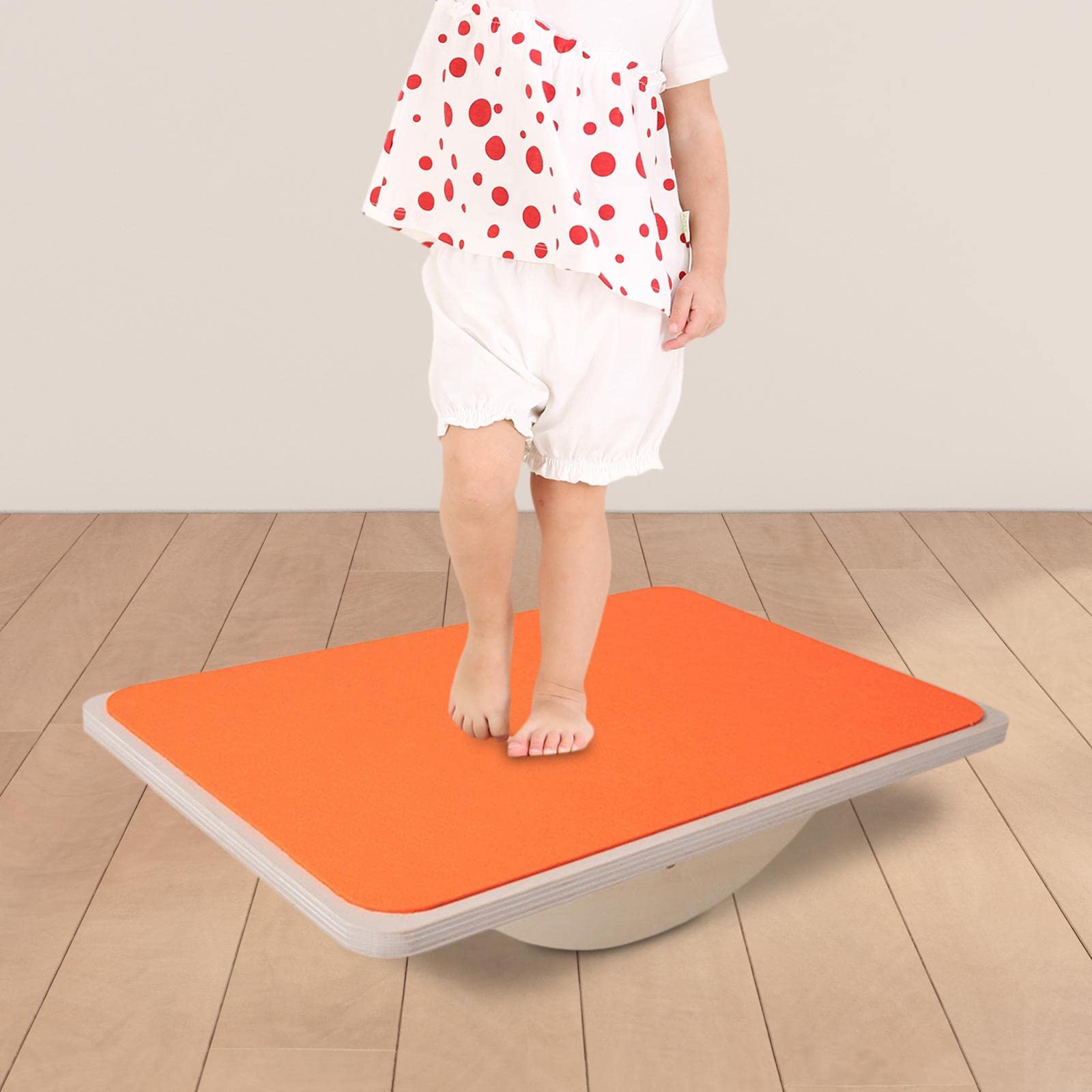 Balance Board Holz Trainingsspielzeug Gleichgewichtsbrett mit Rutschfester Oberfläche für Koordination Und für Kinder Eltern