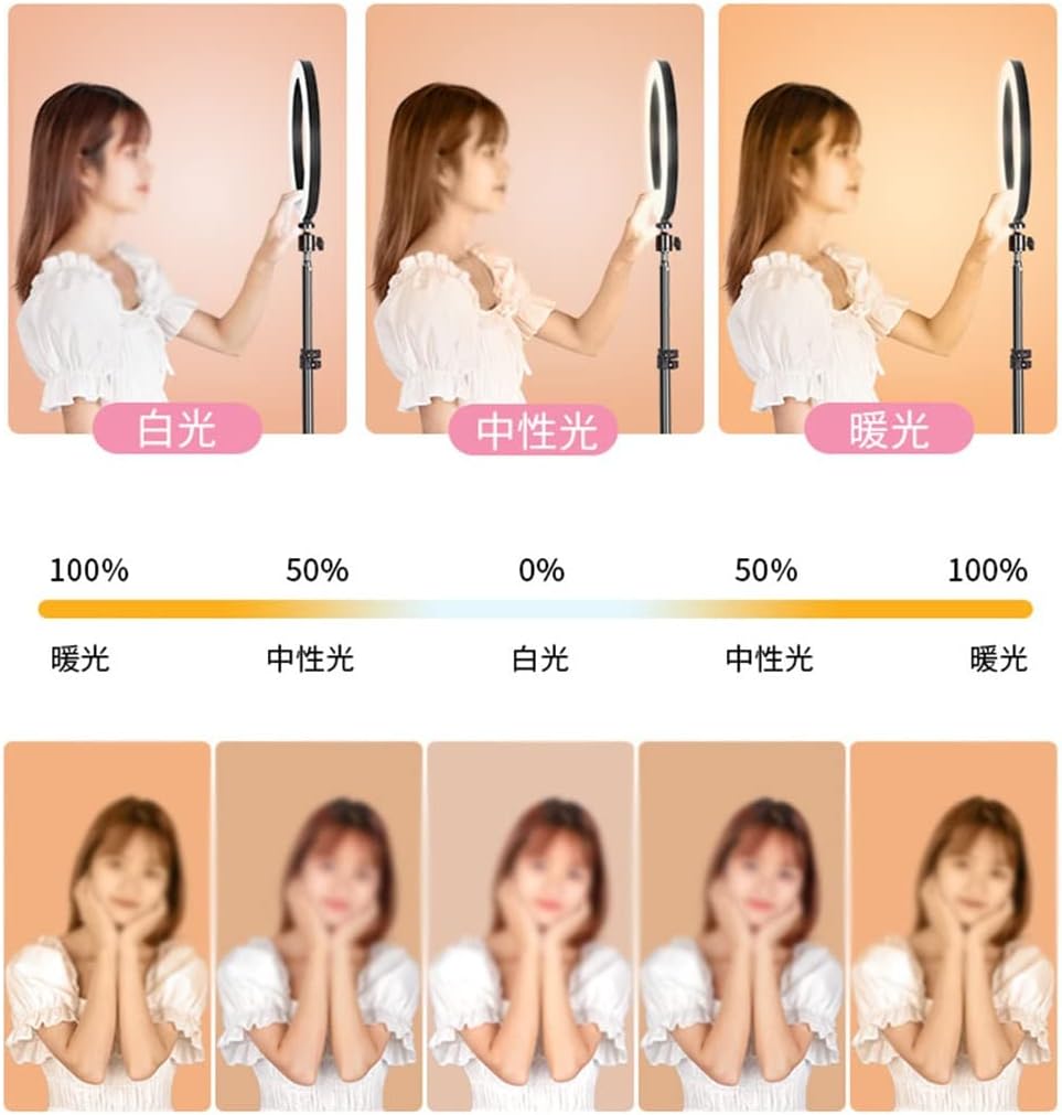 Mobile Phone Live Broadcast Bracket Fill Light Equipment a Full Set of Selfie Beauty Anchor Special Photo Artifact(D)