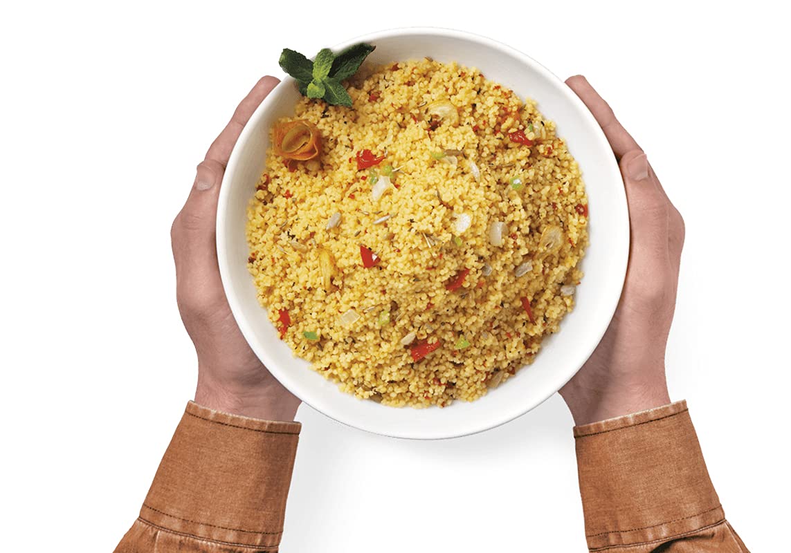 Cous Cous Trevijano - Pack de 7 Bolsas (300 g cada una) - Vegano - No Requiere Refrigeración - Larga Vida Útil - Listo en 5 minutos