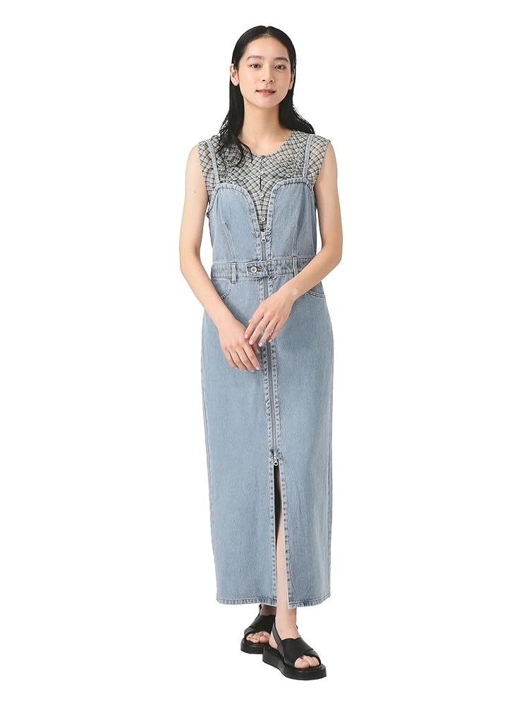 Amazon.co.jp: [レイビームス] ワンピース デニム ジップ キャミ