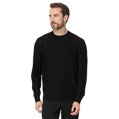 Armani Exchange Wool Mix Textured Sweater Men