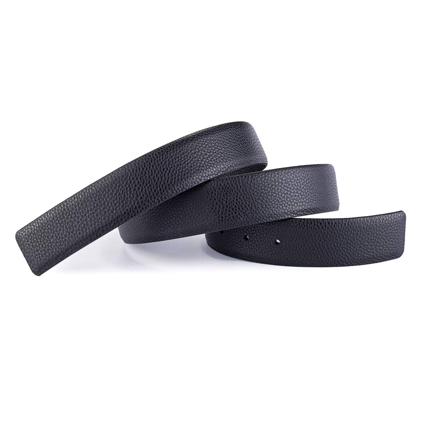 Vatee's Correa de cinturón de repuesto para hombre/mujer de piel auténtica Reversible sin hebilla 32mm/34mm/38mm de ancho | 32 mm, 34 mm, 38 mm de ancho, para mujer, sin hebilla