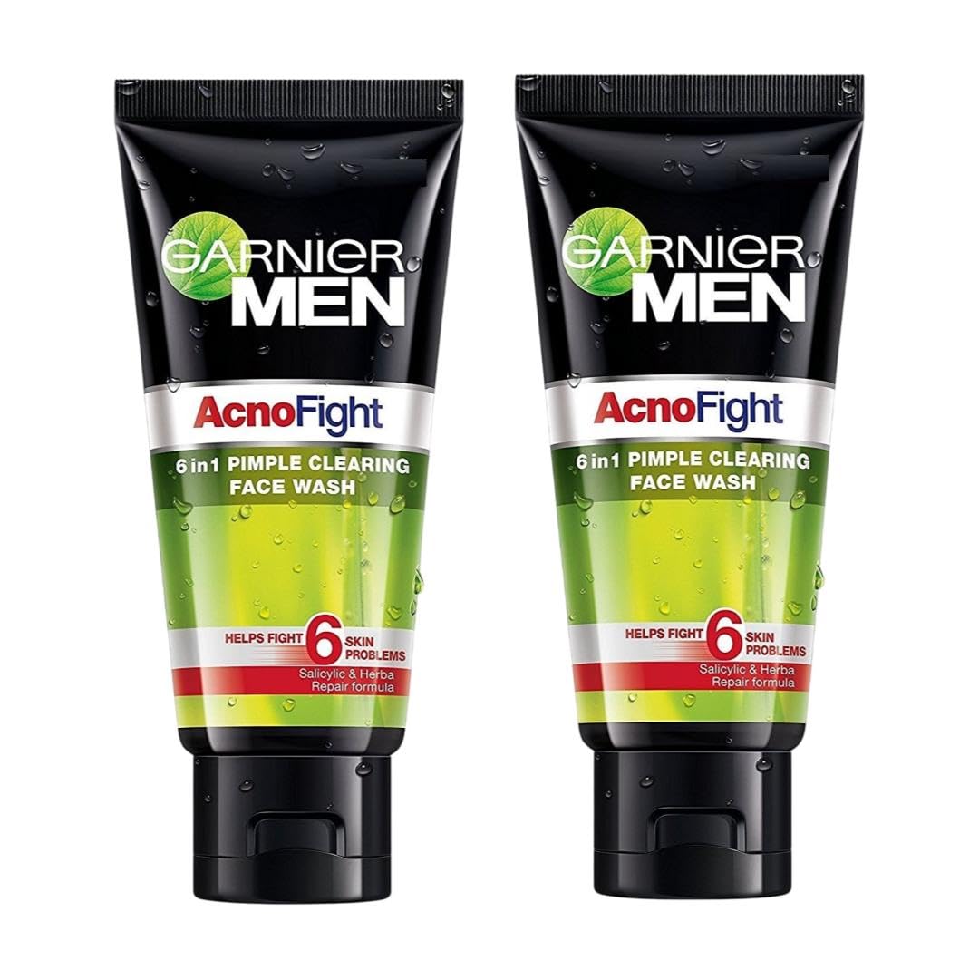 Garnier Acno Fight Face Wash for Men, 100g (Pack of 2)