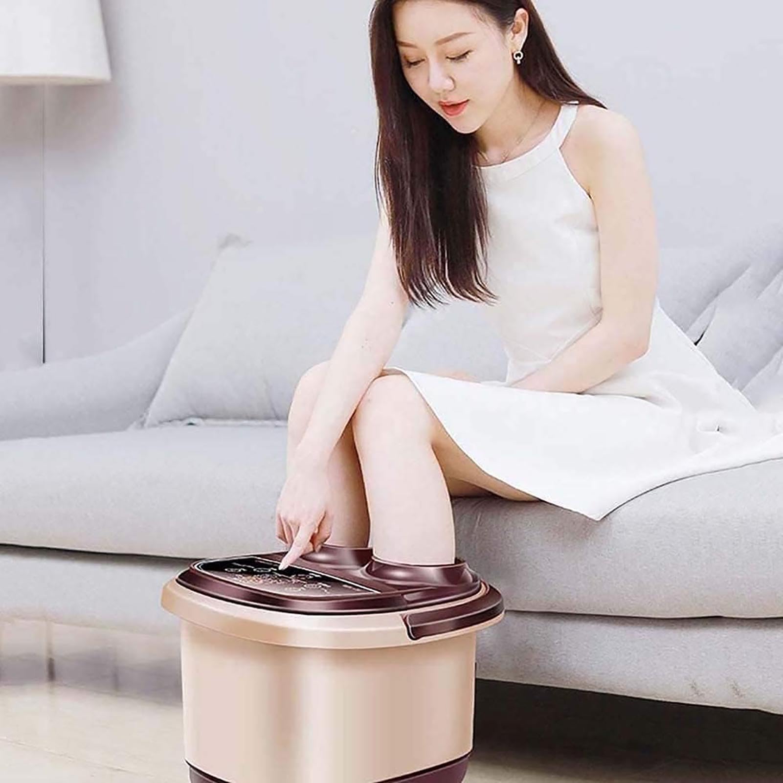Vasca per Pediluvio Elettrica Riscaldata, Home Foot Manufac Gift, Idromassaggio Elettrico per Pediluvio con Calore