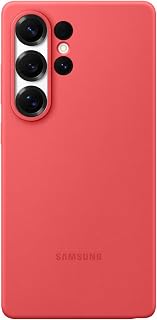 Samsung Silicone Smartphone Case EF-PS938, Hülle für das Galaxy S25 Ultra, Handy-Hülle, Silikon, Schutz Case, stoßfest, dünn und griffig, Rot