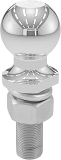 CURT 40020 2-Inch Chrome Trailer Hitch Ball - 6,000 lbs Capacity, 1x3 Inch Shank for Secure Towing