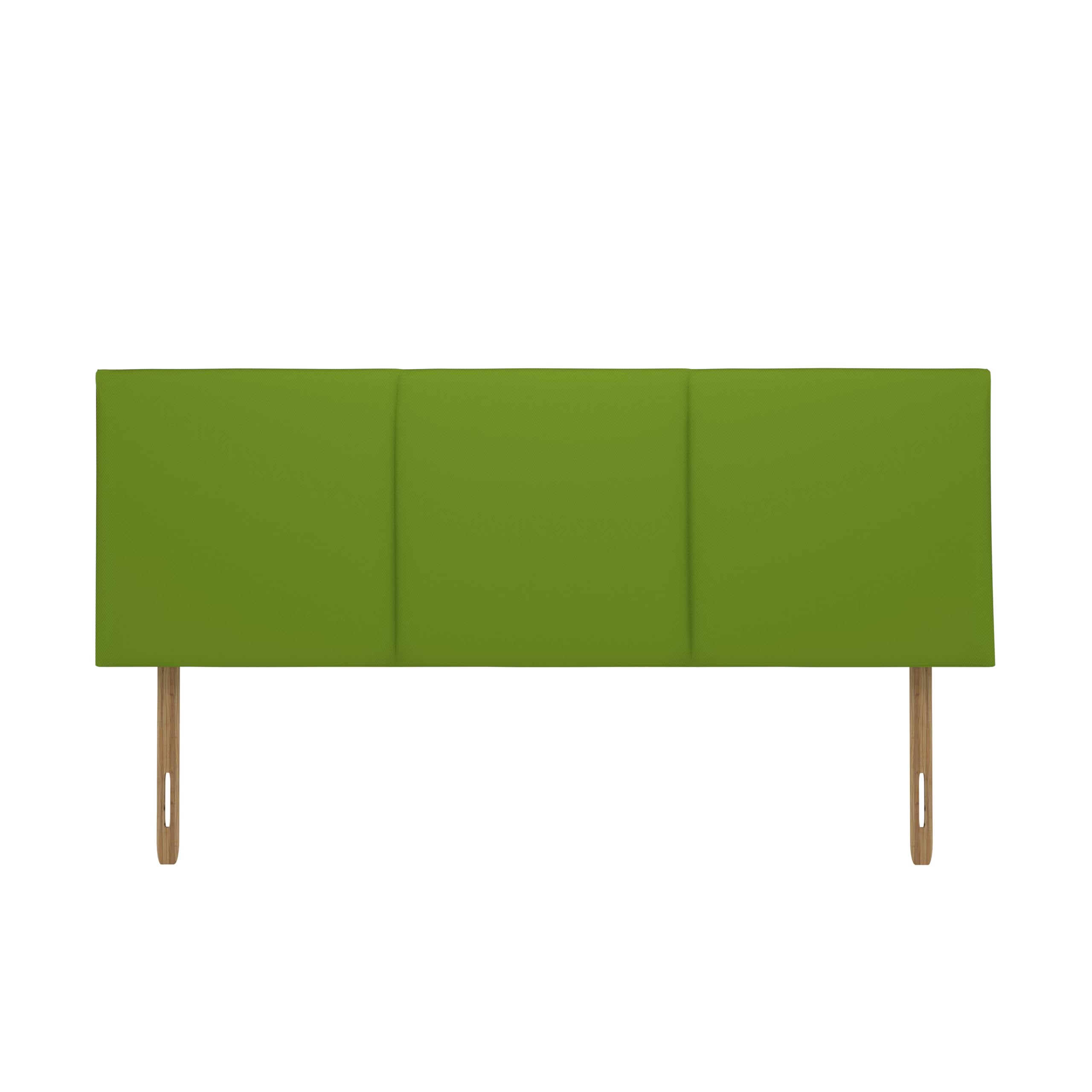 SANA SLEEP Chelsea Damask Cotton HeadBoard - Luxury 20" Upholstered Design for Divan Beds - Multiple Fabric Options for Bedroom and Hotel Furniture - 6FT Super King - Lime