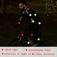 Vista 4 de 30 calcomanías reflectantes de advertencia, calcomanías reflectantes de seguridad, visibilidad nocturna, impermeable, reflector, cinta reflectante