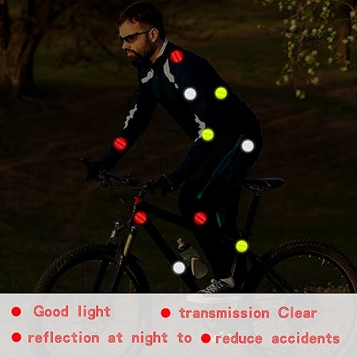 Miniatura 4 de Abeillo 30 calcomanías reflectantes de advertencia, calcomanías reflectantes de seguridad, visibilidad nocturna, impermeable, reflector, cinta