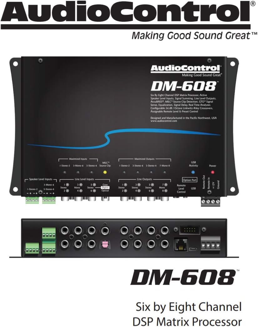 Best Deal Product AudioControl DM-608 6 by 8 Channel Matrix Digital Signal Processor