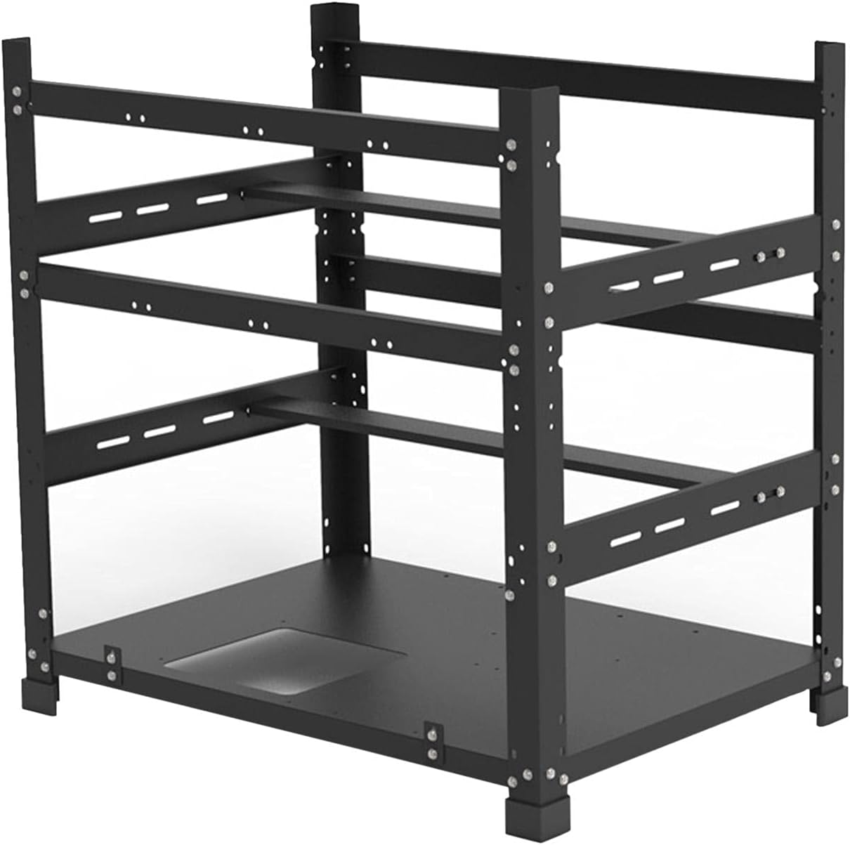 Fiaoen マイニングケース、マイニングリグフレームオープンマイニングフレームラック、ETH/ETC / ZEC暗号コイン通貨