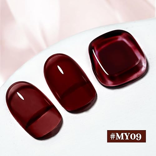 Miniatura 2 de 16.5ml - Esmalte de uñas en gel burdeos, gran volumen, secado rápido, brillo duradero, para uñas de manos y pies, arte de uñas DIY, para el hogar y