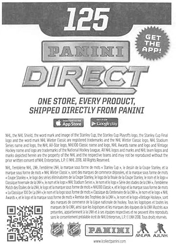 Miniatura 2 de 2018-19 Panini NHL Stickers Hockey #125 Brian Boyle New Jersey Devils Fathead Foil Official 2 1/2 Tall x 2 Inch Wide NHL Album Sticker