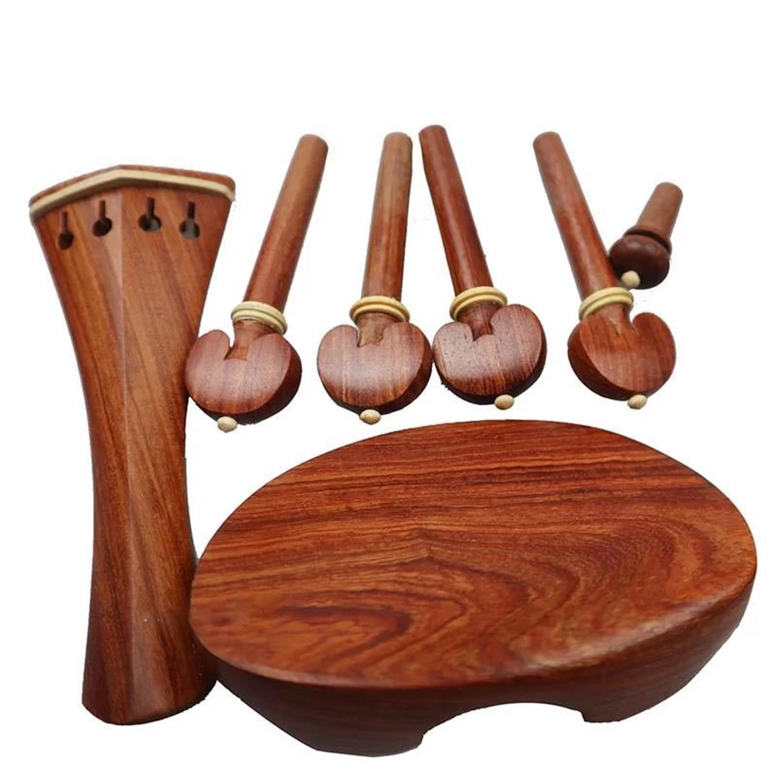 Nuova Forma Parti Per Violino Raccordi Pioli Mentoniera Puntale Per Cordiera, Accessori Per Violino Palissandro