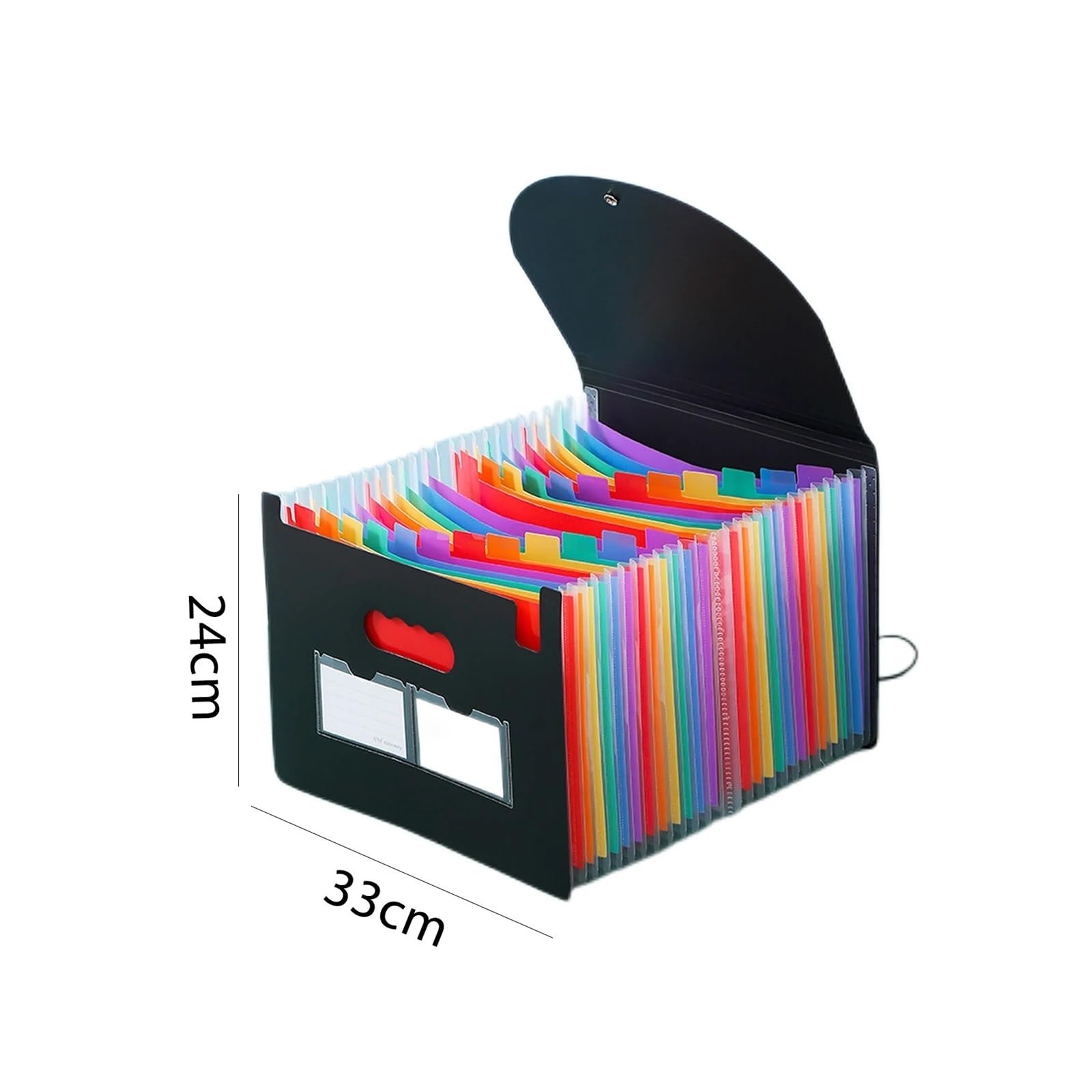 Carpeta de acordeón con 13/24 Bolsillos, Organizador expandible for Documentos, facturas, Recibos y Documentos.(24 Pockets)