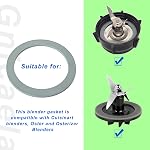 Pièces de remplacement pour joint de mélangeur, anneaux en caoutchouc pour accessoires de mélangeur pour Oster et Osterizer (4 pièces)