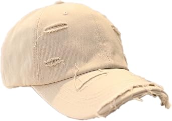 Man Ripped Cotton Baseball Cap for Women Summer Cotton Distressed Sports Hat Hip Hop Street Travel Cap Dad Hat