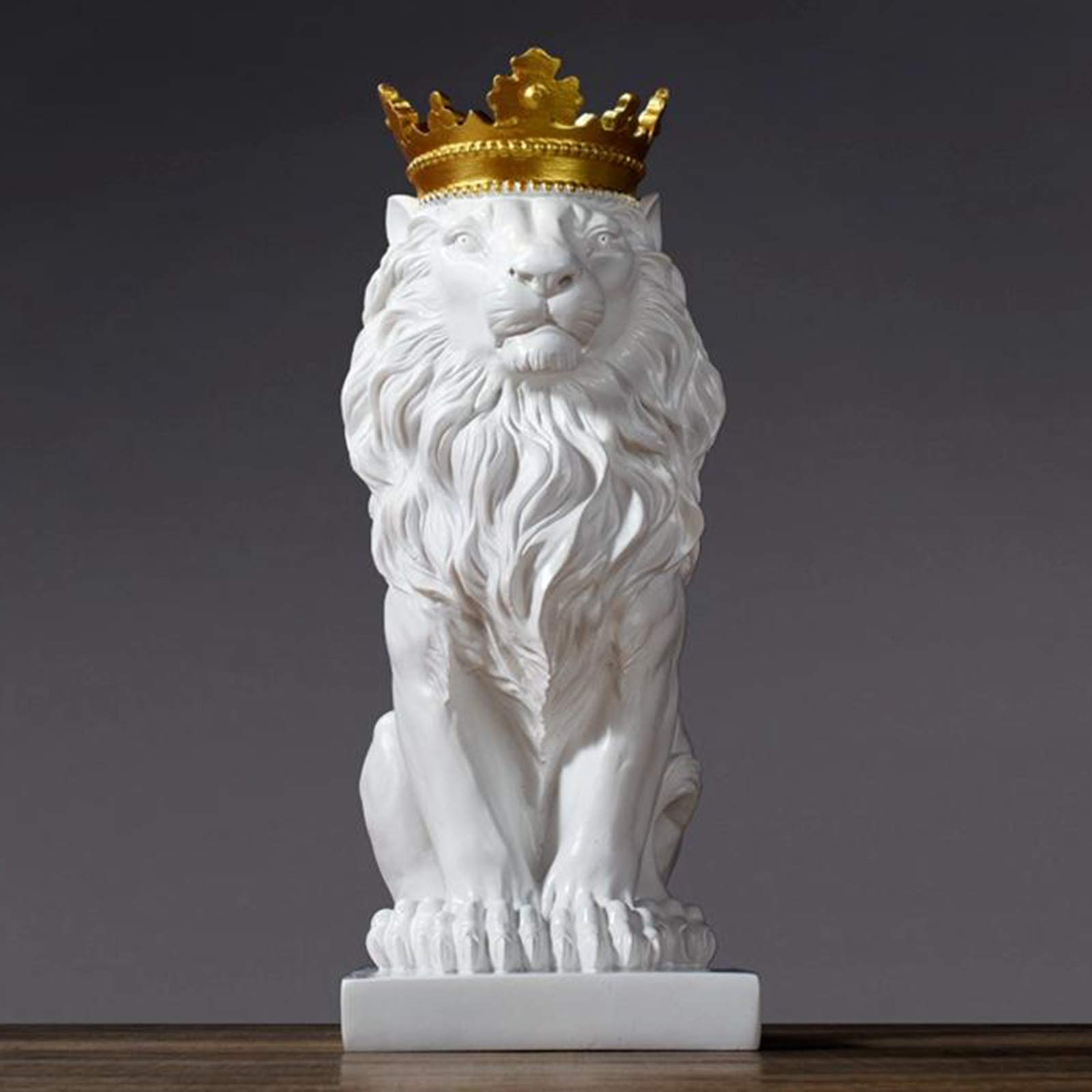 Figura abstracta nórdica de animales salvajes de resina, estatuas de león, esculturas para decoración, modelo de león, manualidades, adornos, decoración del hogar, regalos para hombre