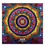 calendario 2018 pared amazon Con plancha de stickers Los mandalas. Calendario de pared 2018