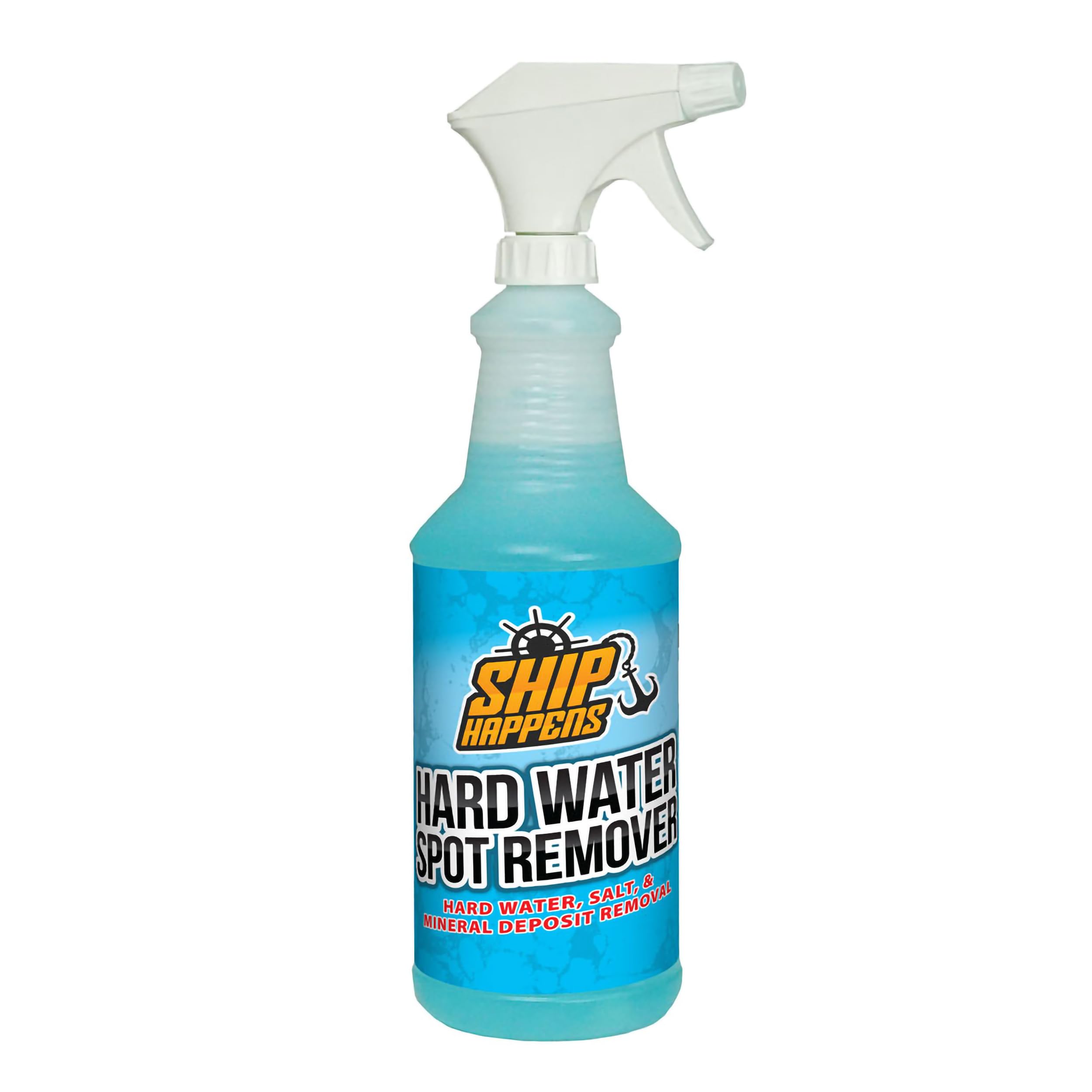 Ship Happens Hard Water Spot Remover, Stain and Salt Removal Cleaner, Boat Cleaning Supplies, Includes Surface Protectant