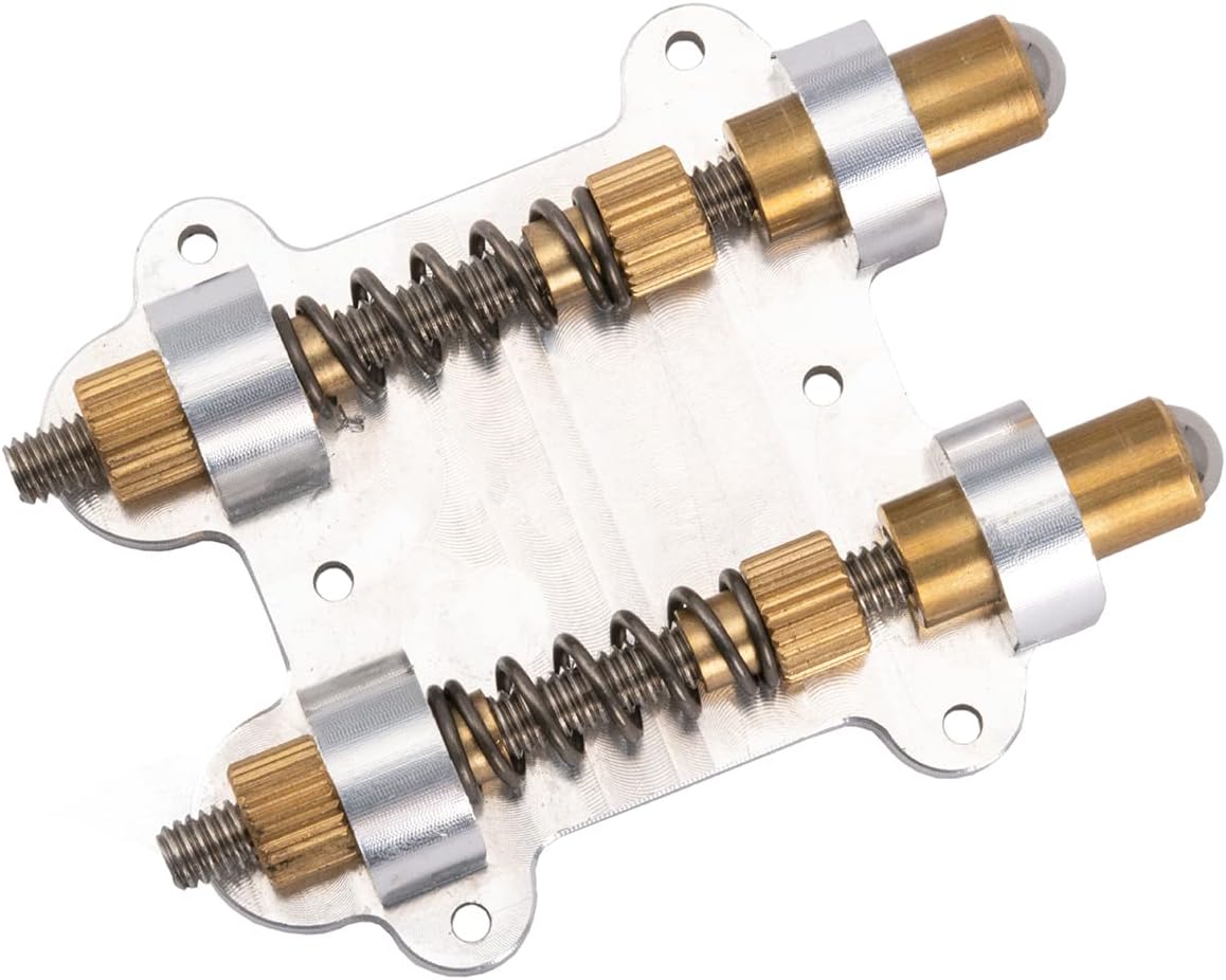 Musiclily Pro Guitar Dual Brass Tremolo Stopper Stabilizer Arming Adjuster Tremsetter Set for Floyd Rose and Other Floating Tremolo Bridge Systems