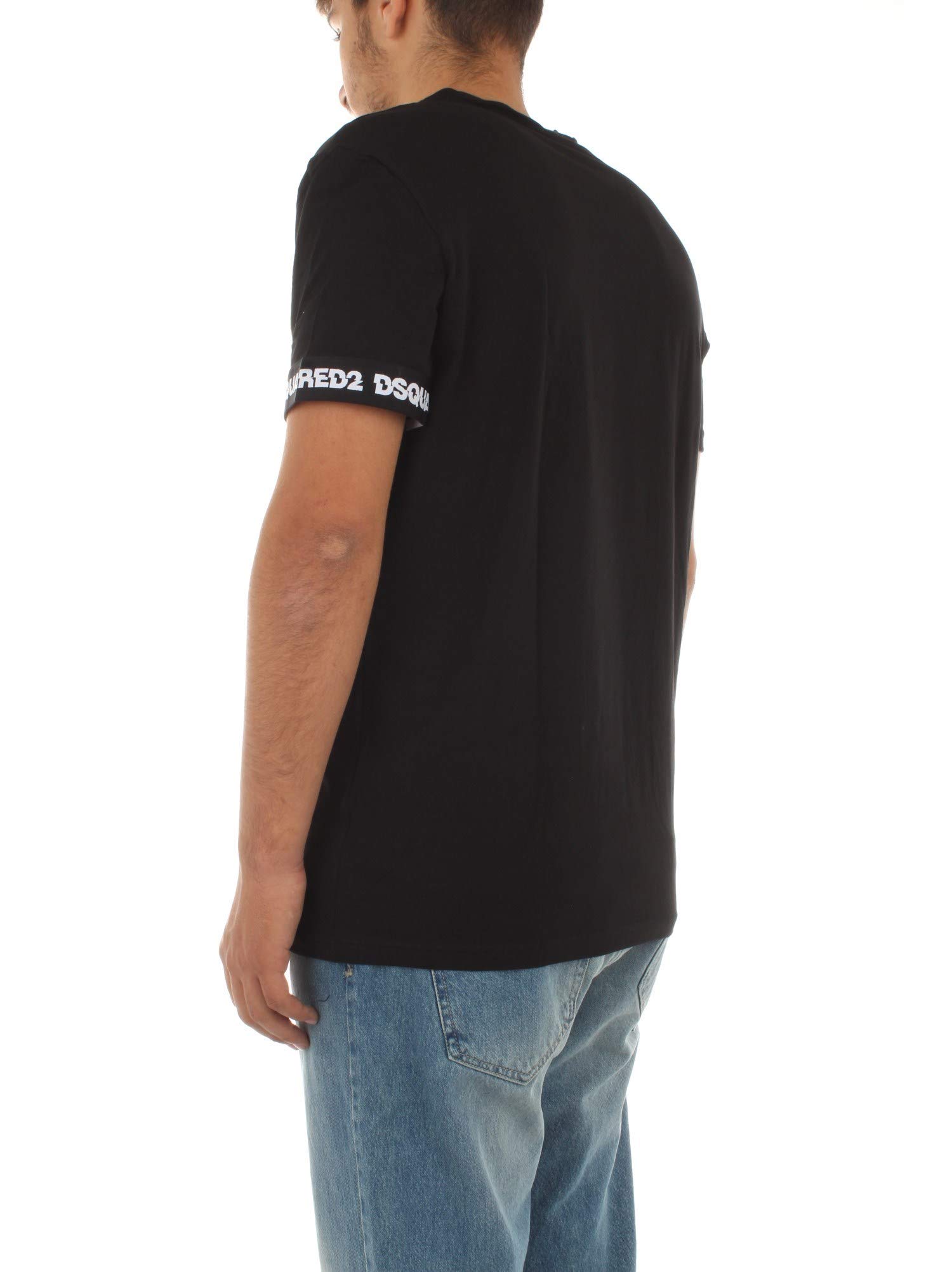 DSQUARED2 D9M203530 T-Shirt Manica Corta Uomo Blu Royal