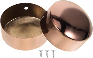 Angoily 2pcs Handrail End Caps Stainless Steel Staircase End Caps Round End Cover Handrail Fittings for 50mm Handrail