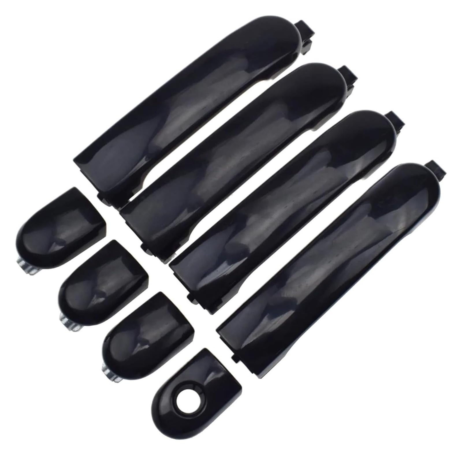 Exterior Sliding Door Handle for Nissan for Versa 2007-2012 Car Side Loading Door Handle Repair Outer Outside Exterior 82641EL12A(4pcs)
