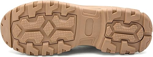 Miniatura 5 de CRYSFAB Botas tácticas militares para hombre, botas de combate de cuero, ligeras, a media altura del tobillo, botas de desierto al aire libre