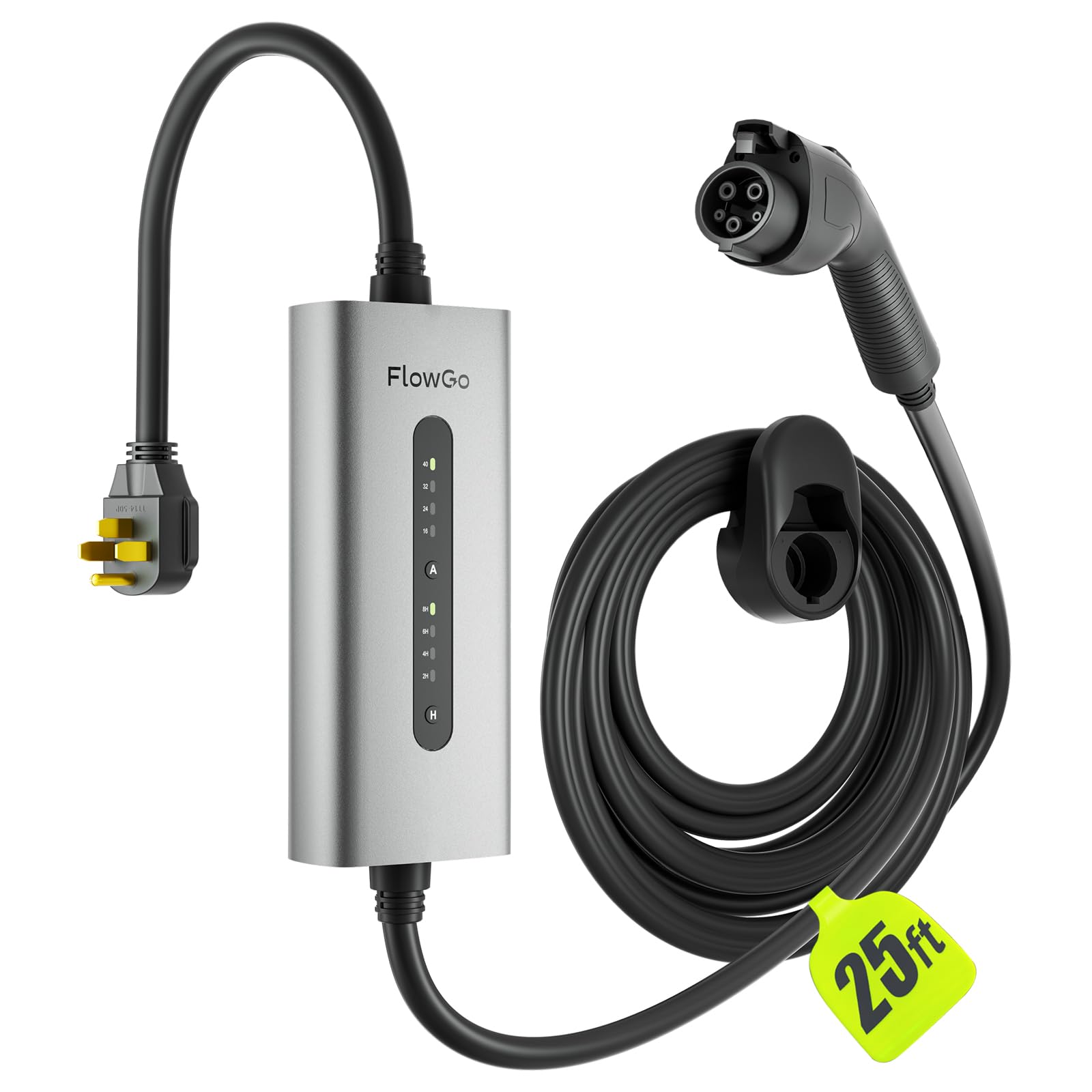 SEGUMA Level 2 EV Charger, 40Amp Electric Car Chargers 25FT Cable With