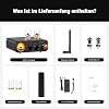 Fosi Audio MC331 Tubular Amplifier with DAC 2 Channel Home Stereo Audio Amplifier for HiFi Shelf Speakers / 3.5 mm Headphones Retro VU Meter Preamp with Bluetooth and USB / OPT / COAX / RCA