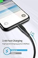 Vista 2 de 3 Pack 6FT Long USB A to Lightning Fast Charging Cord Apple MFi Certified Compatible for iPhone 14 13 12 11 Pro/Pro Max/Plus XR XS X 8 iPad,Car